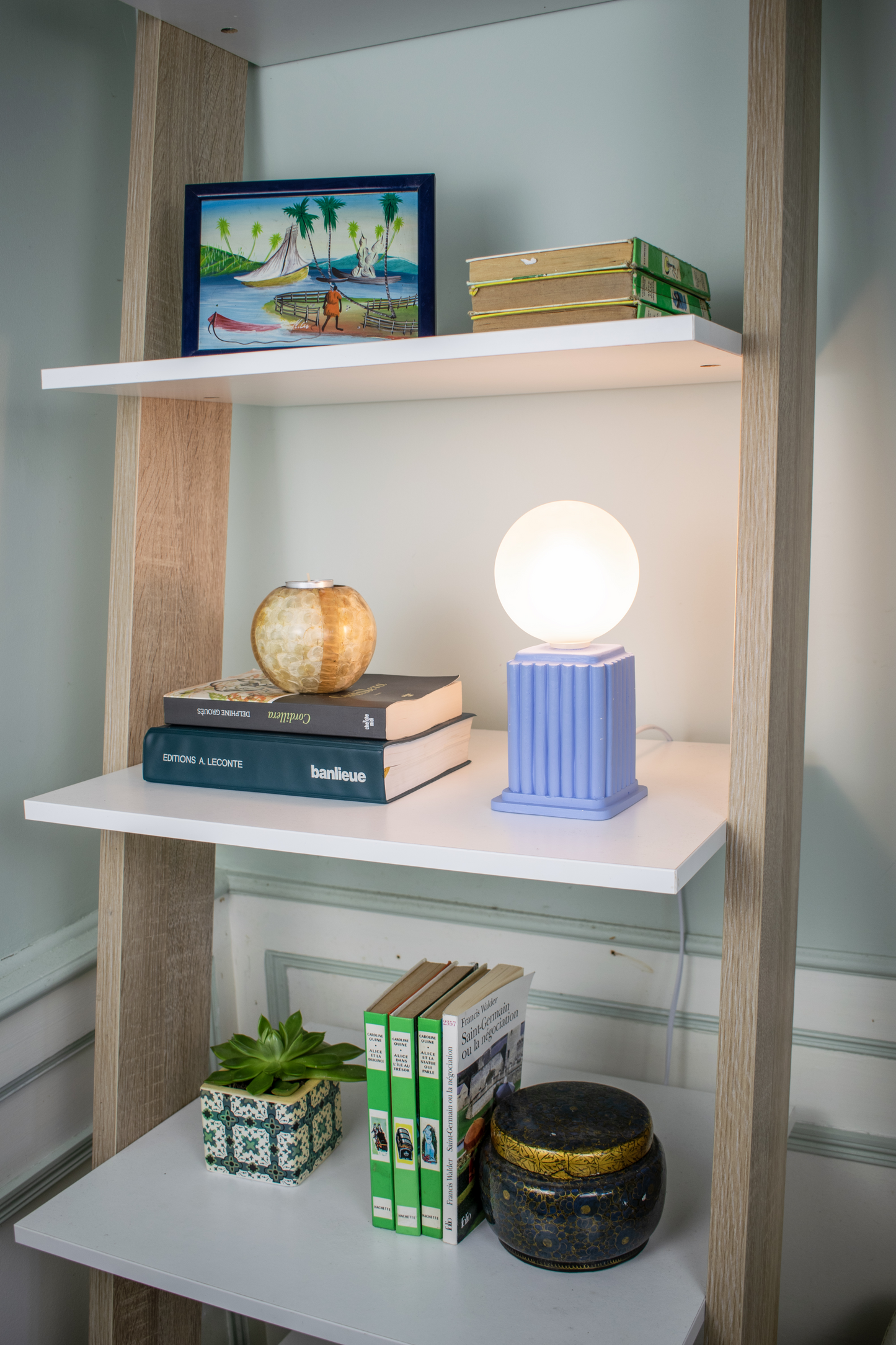 Blue Heera | Modern Scandi Dimmable Table Lamp