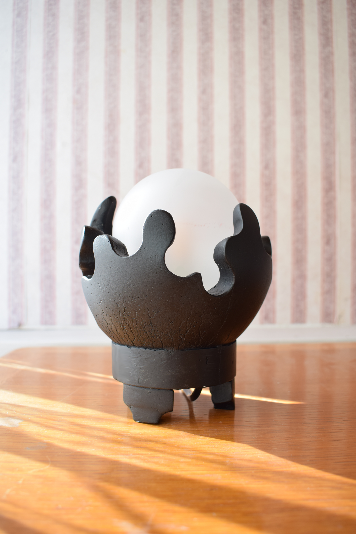 Black Cora | Modern Maximalist Table Lamp